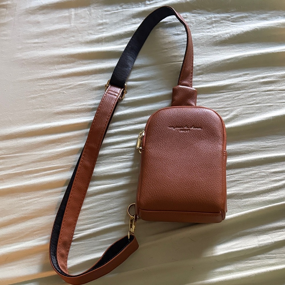 Brown Leather Crossbody Bag